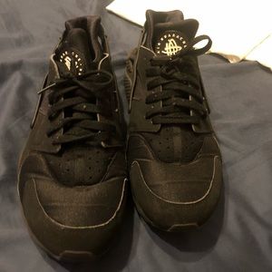 All black Huraches size 13